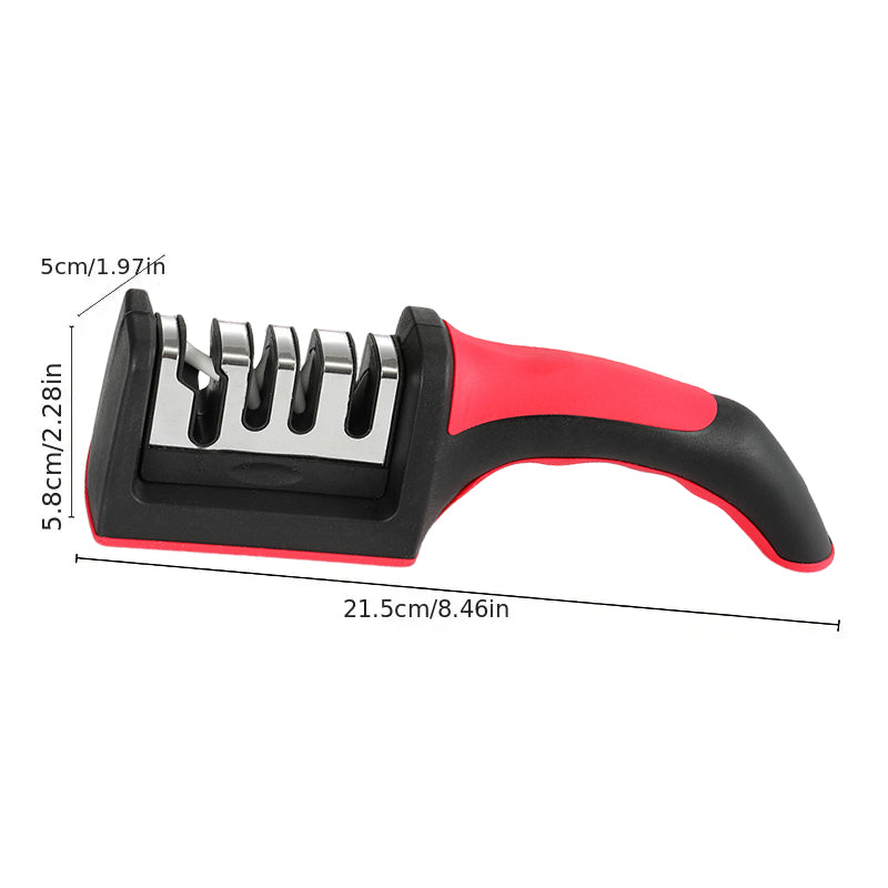 Professional 4-Stage Knife Sharpener for Kitchen - Plastic, 175 g, view 13
