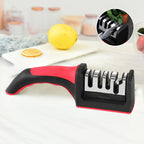 Professional 4-Stage Knife Sharpener for Kitchen - Plastic, 175 g, view 3