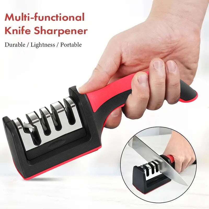 Professional 4-Stage Knife Sharpener for Kitchen - Plastic, 175 g, view 7