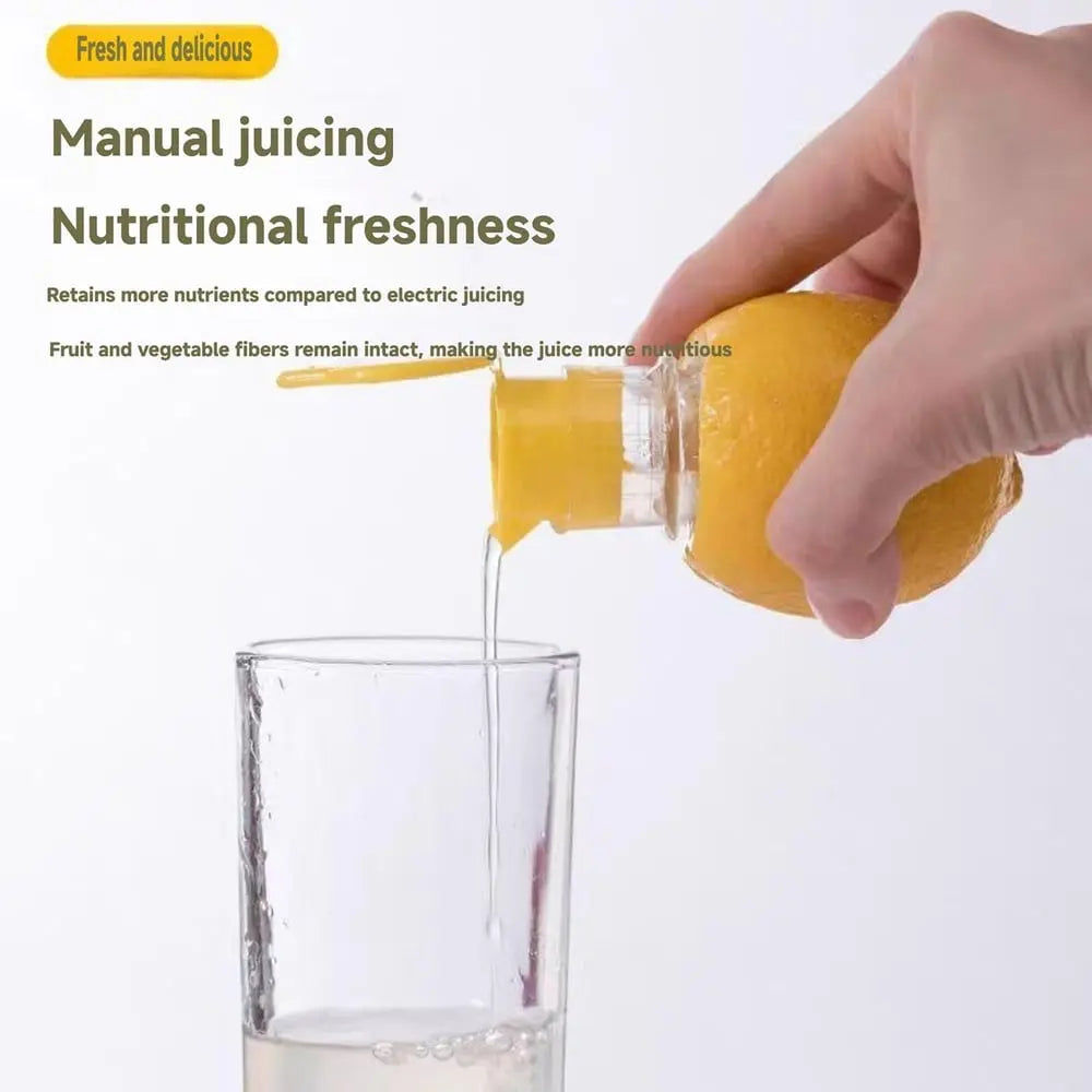 2-Piece Lemon Squeezer Set with Screw Attachment - Bpa-Free Plastic, 8 cm, view 5