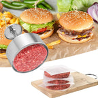 Manual Meat Press for Hamburger Patties - Stainless Steel, 114mm or 140mm, view 3