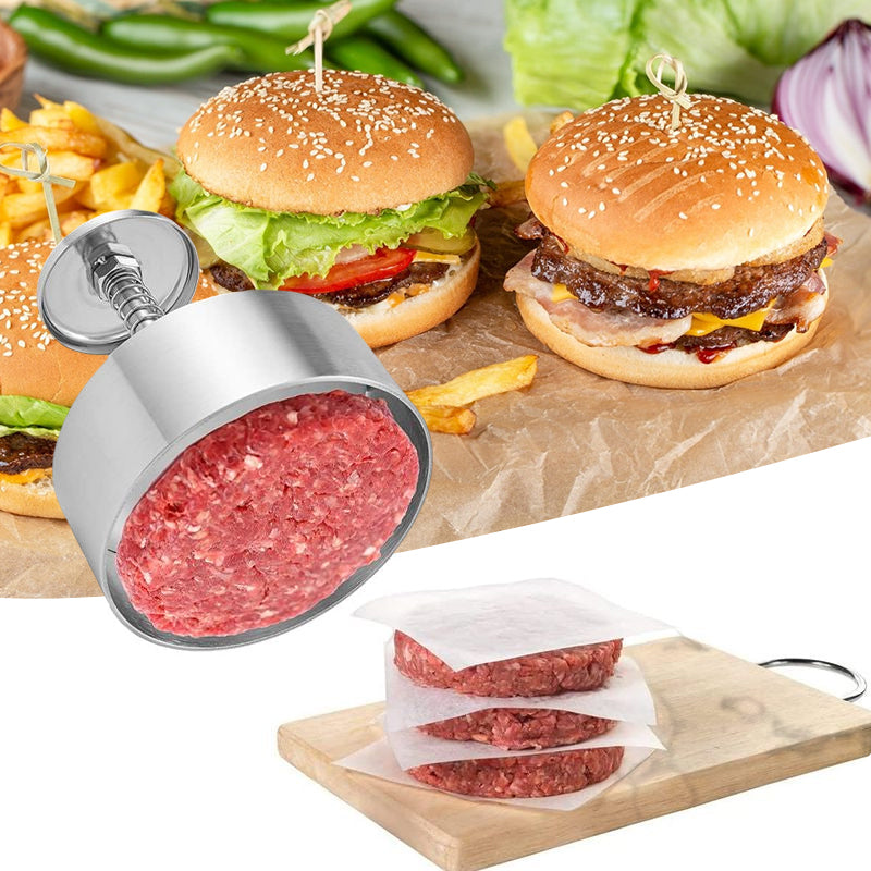 Manual Meat Press for Hamburger Patties - Stainless Steel, 114mm or 140mm, view 3
