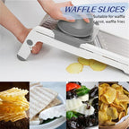 Mandoline Vegetable Slicer 18-in-1 - Adjustable Stainless Steel Blades, view 5
