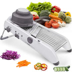 Mandoline Vegetable Slicer 18-in-1 - Adjustable Stainless Steel Blades, view 7