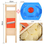 Potato and Vegetable Slicer with Lattice Grid Blade - Stainless Steel, view 6