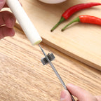 Plum Blossom Onion Cutter - Stainless Steel, Silver, view 10