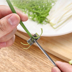 Plum Blossom Onion Cutter - Stainless Steel, Silver, view 4