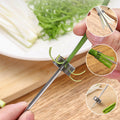 Plum Blossom Onion Cutter - Stainless Steel, Silver