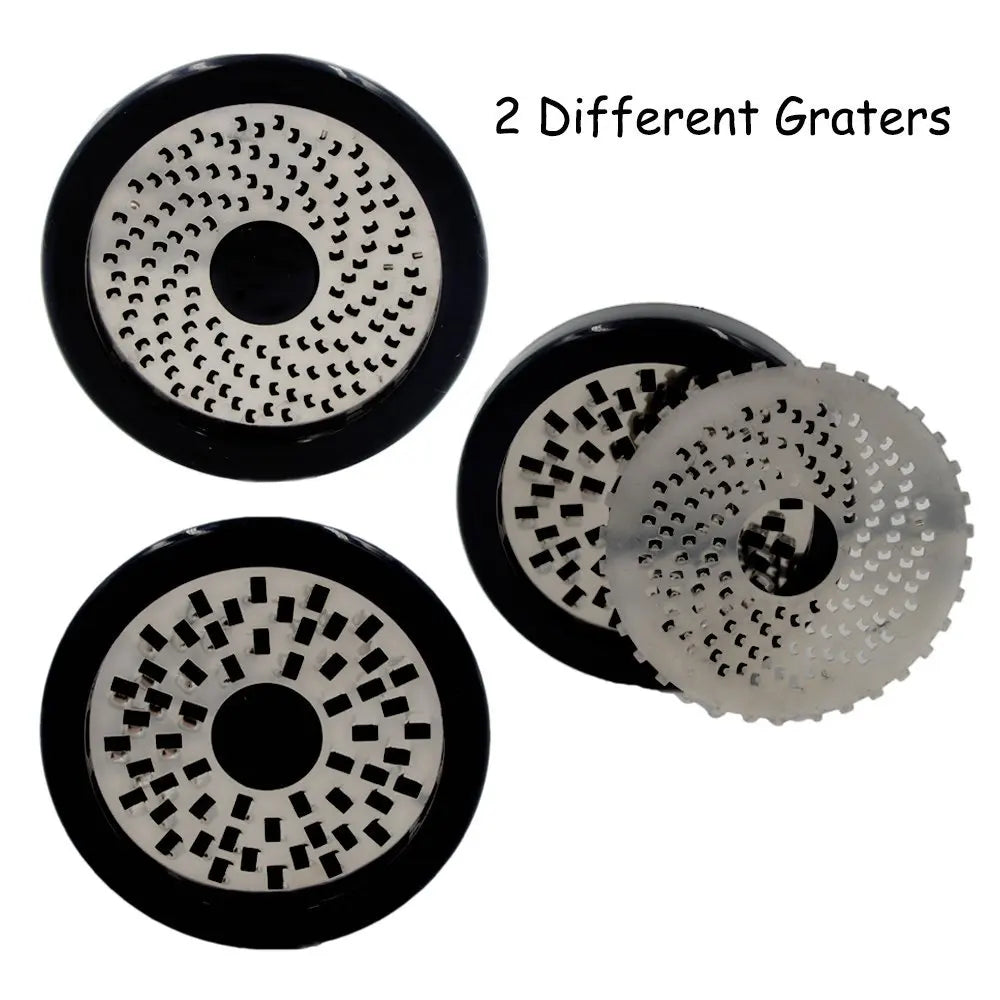 Stainless Steel Cheese Grater and Slicer - 2 Interchangeable Blades, view 3