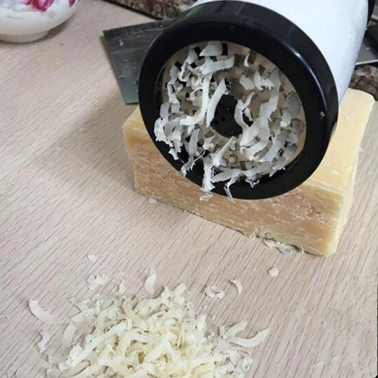 Stainless Steel Cheese Grater and Slicer - 2 Interchangeable Blades, view 4