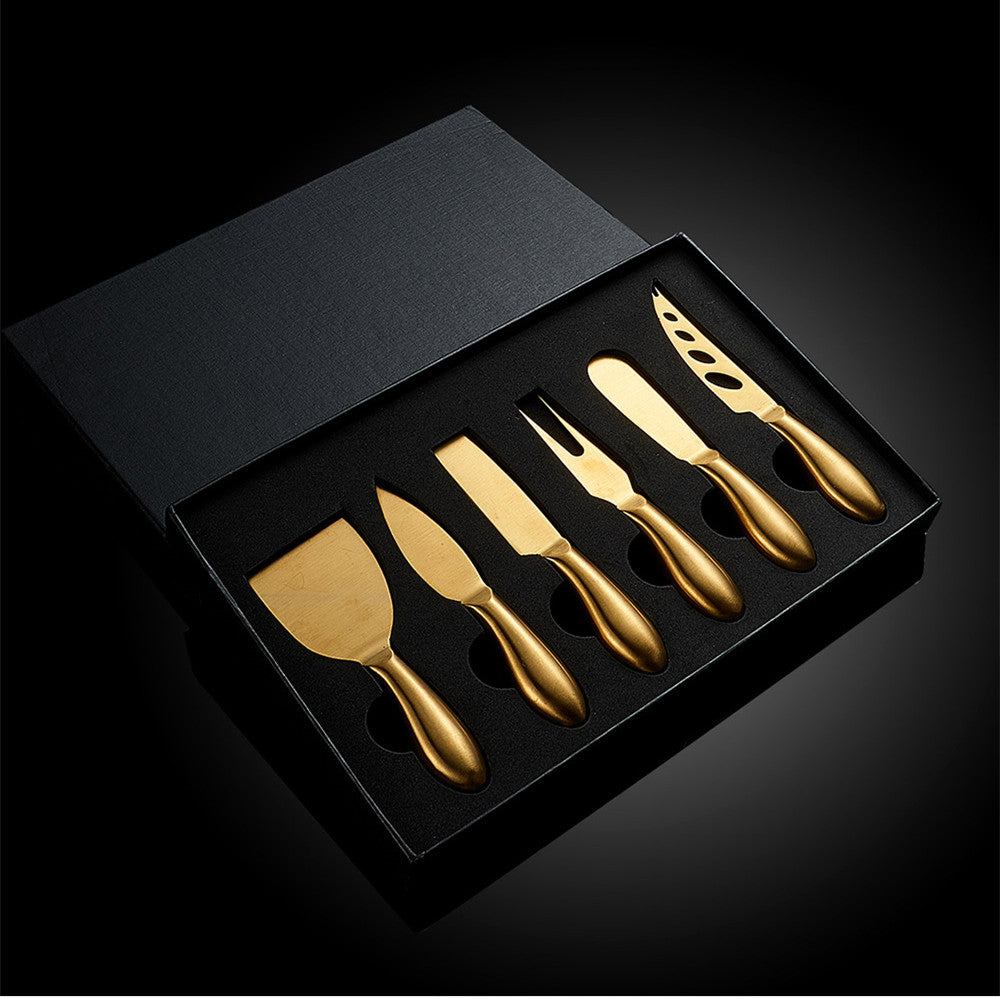 Cheese Fondue Set with Stainless Steel Knives - 6-Piece, Ergonomic Handles, view 9