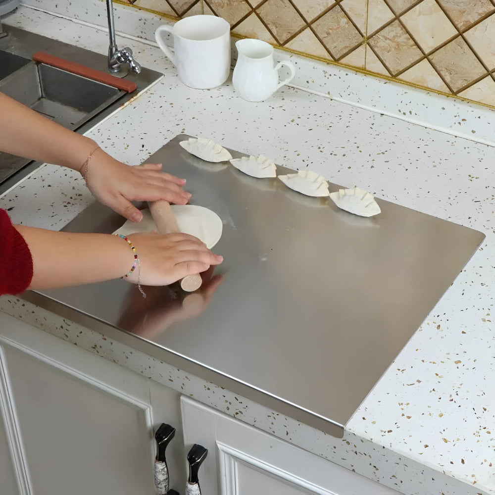 Stainless Steel Chopping Board for Kitchen - 304 Steel, Dishwasher Safe, view 8