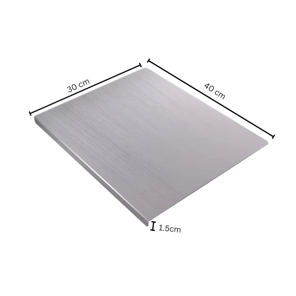 Stainless Steel Chopping Board for Kitchen - 304 Steel, Dishwasher Safe