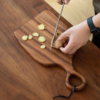 Wooden Cutting Boards for Kitchen - Walnut Wood, Dark Brown, Multi-Purpose, view 3
