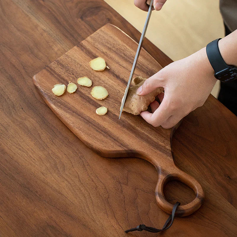 Wooden Cutting Boards for Kitchen - Walnut Wood, Dark Brown, Multi-Purpose, view 3