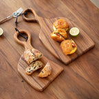 Wooden Cutting Boards for Kitchen - Walnut Wood, Dark Brown, Multi-Purpose, view 4