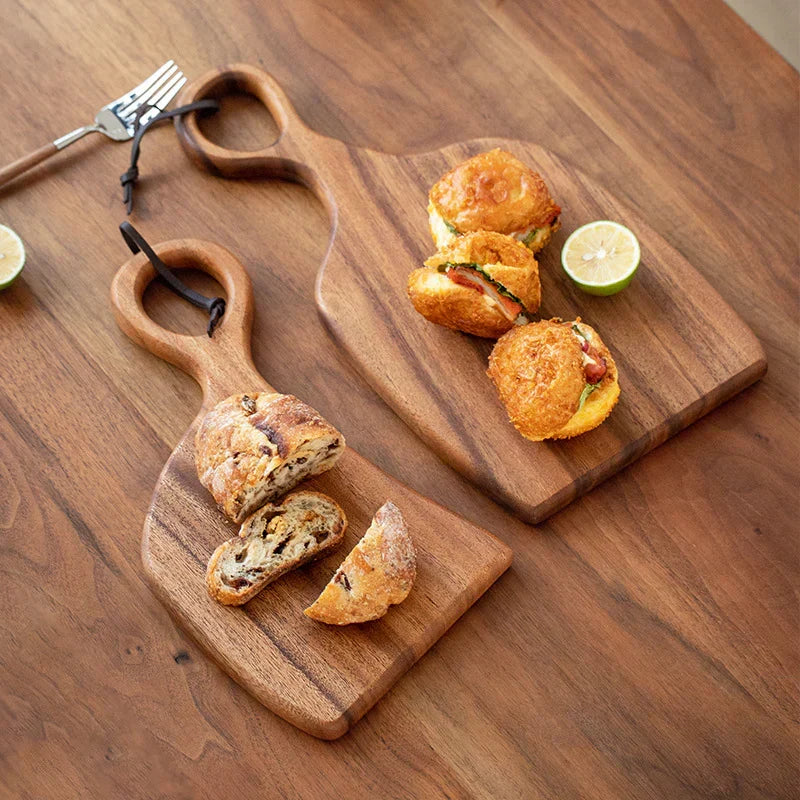Wooden Cutting Boards for Kitchen - Walnut Wood, Dark Brown, Multi-Purpose, view 4