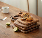 Wooden Cutting Boards for Kitchen - Walnut Wood, Dark Brown, Multi-Purpose, view 5