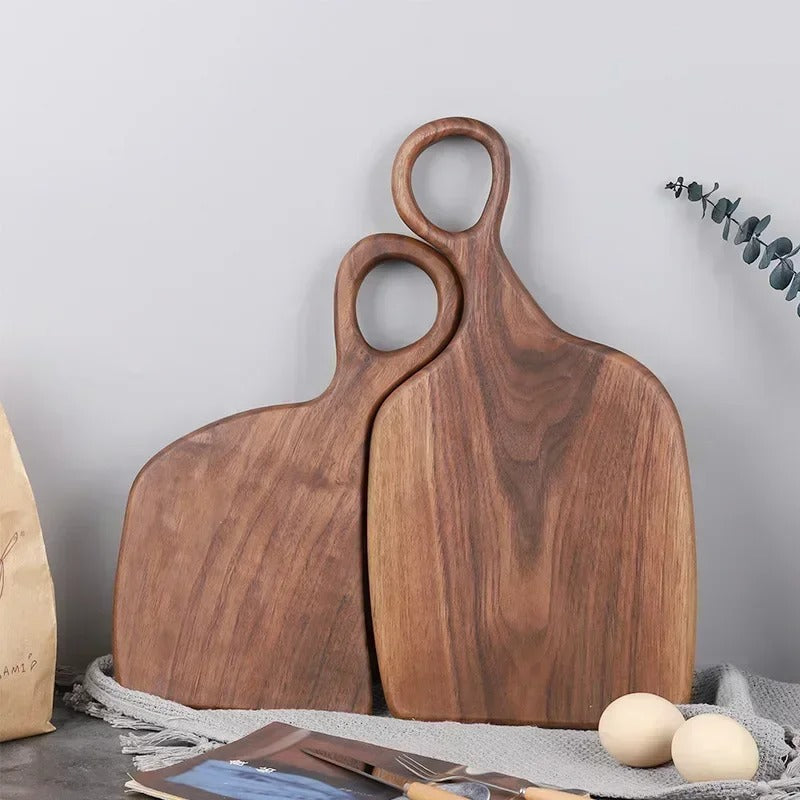 Wooden Cutting Boards for Kitchen - Walnut Wood, Dark Brown, Multi-Purpose