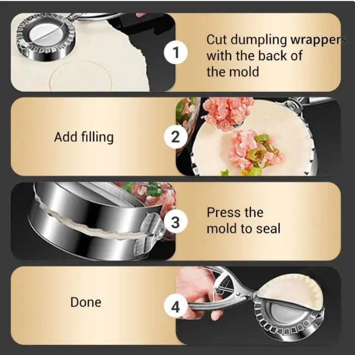 Stainless Steel Dumpling Mold - 26 cm, Food-Safe, Dishwasher Safe, view 5