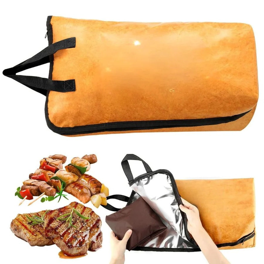 Insulated BBQ Meat Resting Blanket Bag - Water-Resistant, Aluminium Foil Lining, view 2