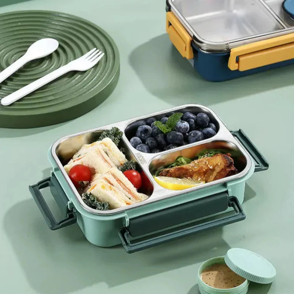 Insulated Stainless Steel Lunch Box Food Container - 500 ml to 1 Litre Capacity, view 6