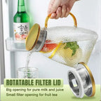 Borosilicate Glass Pitcher with Handle and Lid - 1.8L, Clear, Heat-Resistant, view 2
