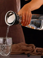 High Borosilicate Glass Pitcher for Kitchen - Stainless Steel Lid, view 3