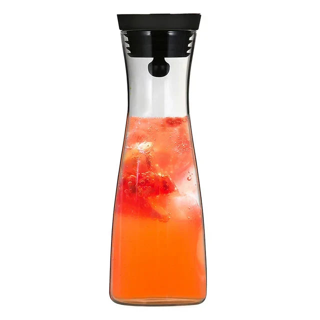 High Borosilicate Glass Pitcher for Kitchen - Stainless Steel Lid, view 4
