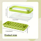 Ice Cube Tray Set with Lid and Container - 64 Piece, 101oz Capacity, Silicone, view 3