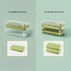 Ice Cube Tray Set with Lid and Container - 64 Piece, 101oz Capacity, Silicone, view 7