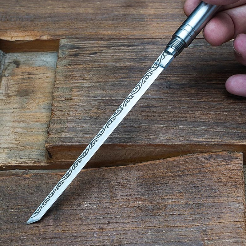 Multipurpose Outdoor Portable Fruit Knife with Sheath - Stainless Steel, 8.7", view 4