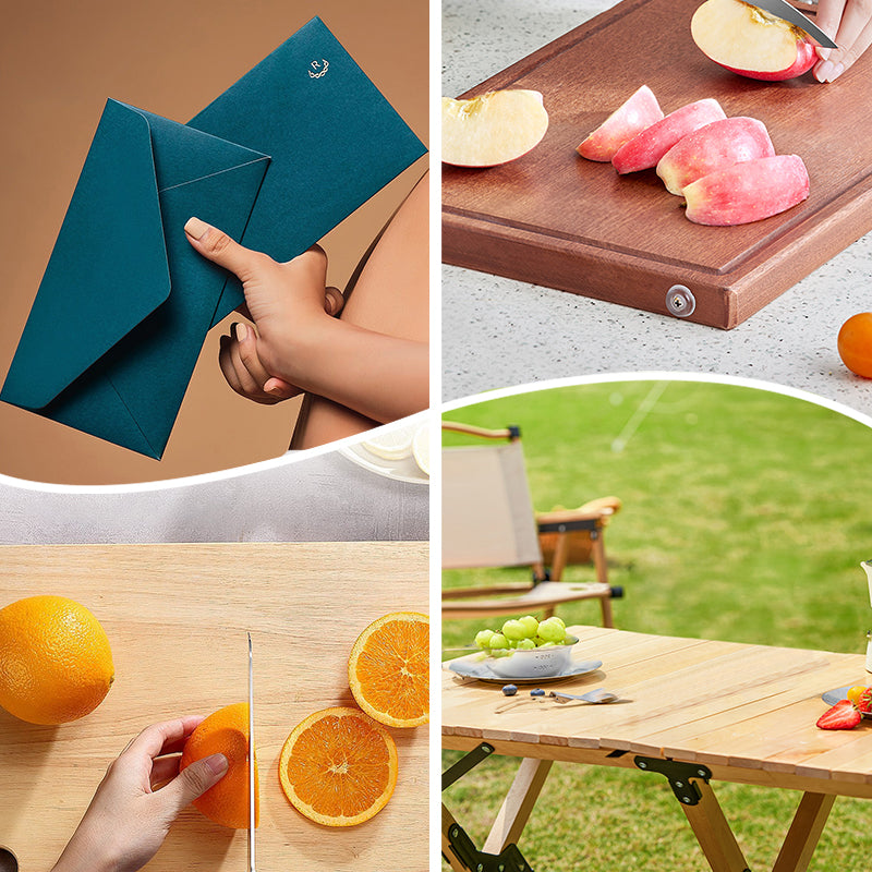 Multipurpose Outdoor Portable Fruit Knife with Sheath - Stainless Steel, 8.7", view 6