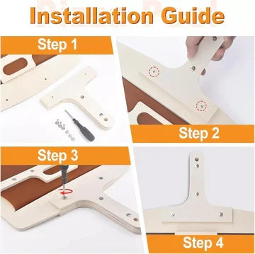 Wooden Sliding Pizza Peel for Oven - 35 cm, Smooth Natural Finish, view 5