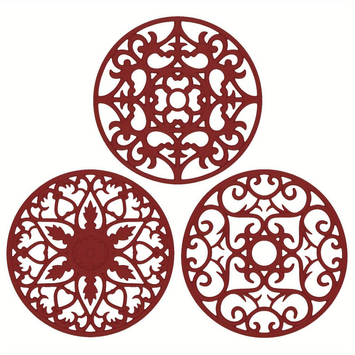 Silicone Heat Resistant Trivets for Kitchen - 19 cm, up to 230°C, view 14