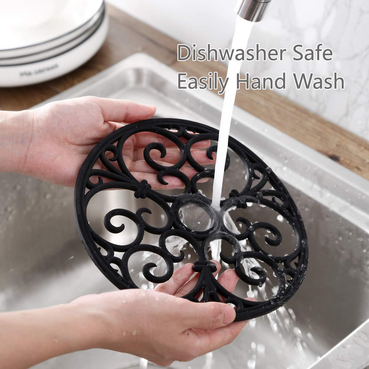 Silicone Heat Resistant Trivets for Kitchen - 19 cm, up to 230°C, view 7
