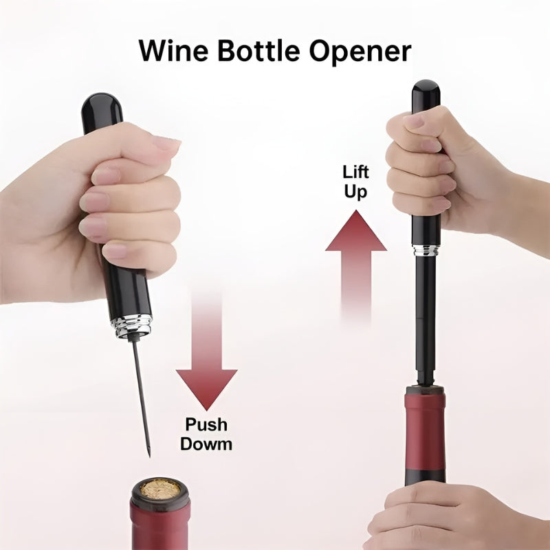 Air Pressure Wine Opener - 19.5 x 5 cm, Lightweight 55 g, view 2