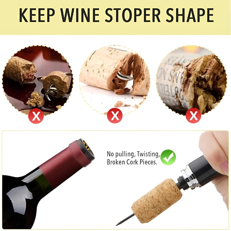 Air Pressure Wine Opener - 19.5 x 5 cm, Lightweight 55 g, view 4
