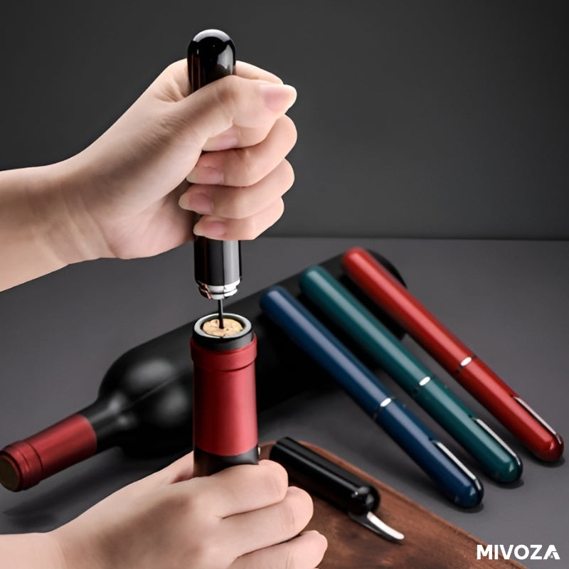 Air Pressure Wine Opener - 19.5 x 5 cm, Lightweight 55 g