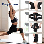 Knee Pads with Compression Springs and Adjustable Tension Strap