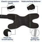 Knee Pads with Compression Springs and Adjustable Tension Strap