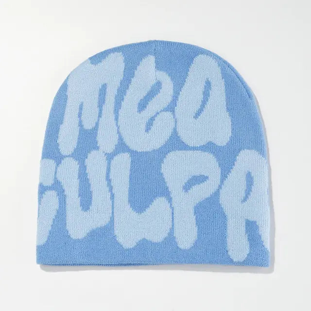 Knit Beanie for Men and Women, Y2K-Inspired
