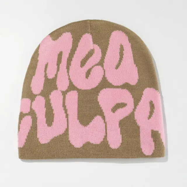 Knit Beanie for Men and Women, Y2K-Inspired