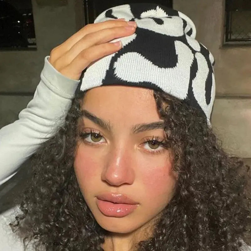 Knit Beanie for Men and Women, Y2K-Inspired