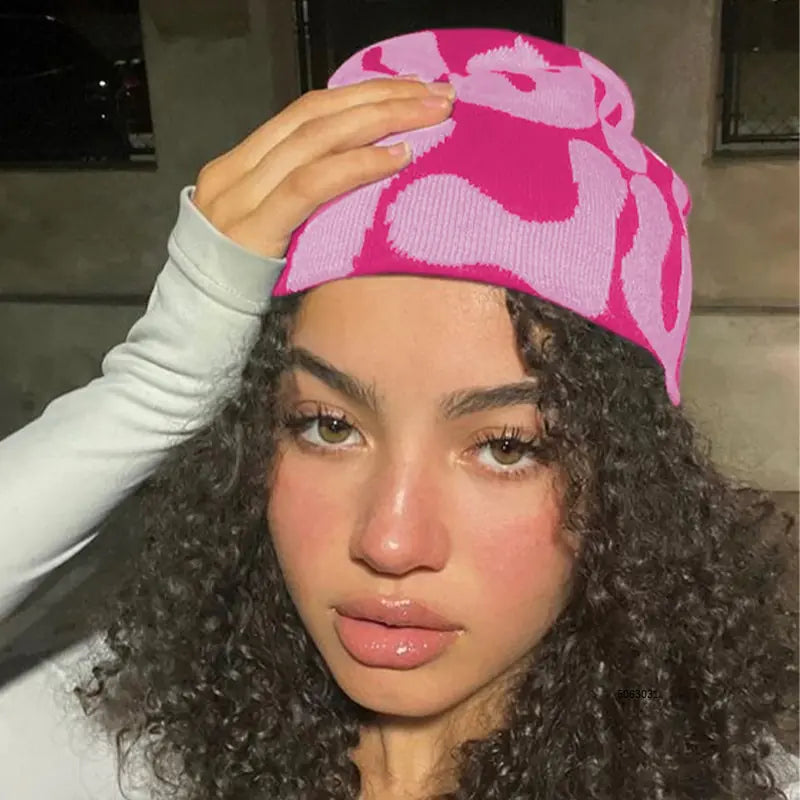 Knit Beanie for Men and Women, Y2K-Inspired