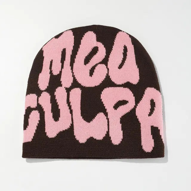 Knit Beanie for Men and Women, Y2K-Inspired