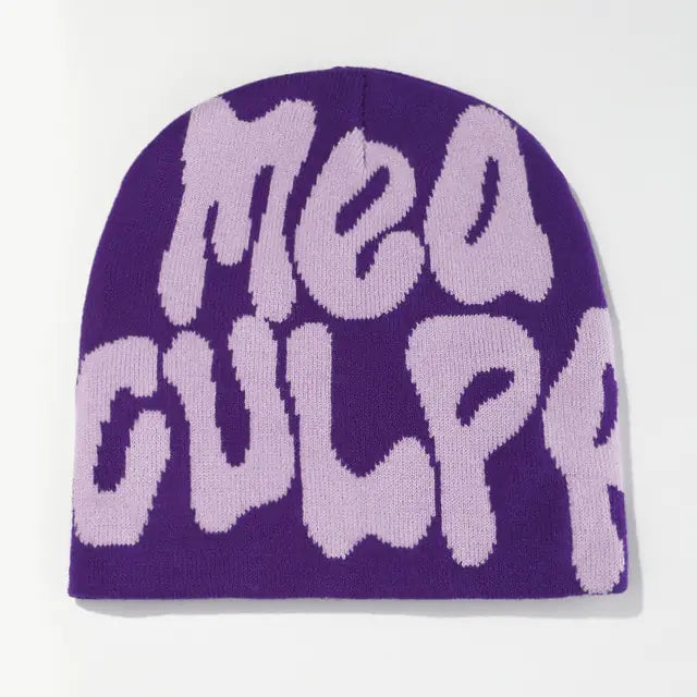Knit Beanie for Men and Women, Y2K-Inspired