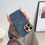 Lamb Leather iPhone Case with Electroplated Frame