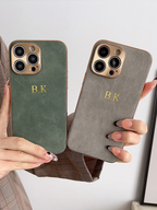 Lamb Leather iPhone Case with Electroplated Frame