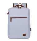 Laptop Backpack with Padded 15-Inch Compartment and Faux Leather Details